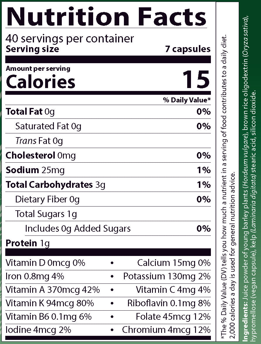 BarleyLife ® — 280 vegan capsules