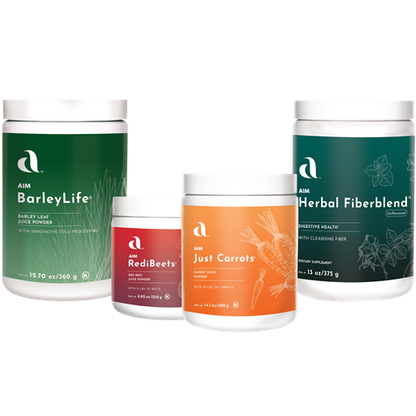 Starter Pack: Body Booster 2 — Garden Trio, unflav. Herbal Fiberblend powders