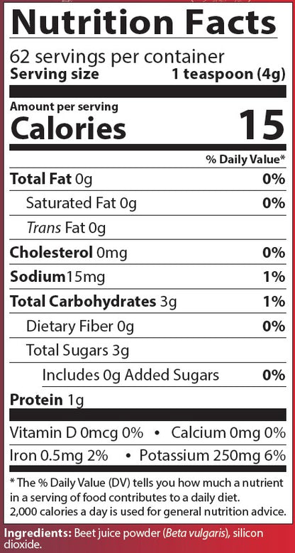 RediBeets ® — 8.8 oz/250 g powder