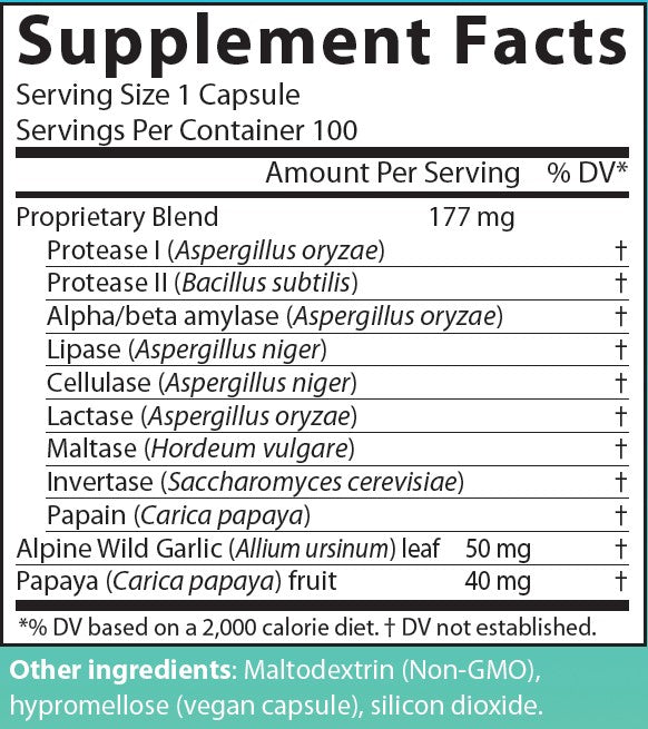 PrepZymes ® — 100 vegan capsules