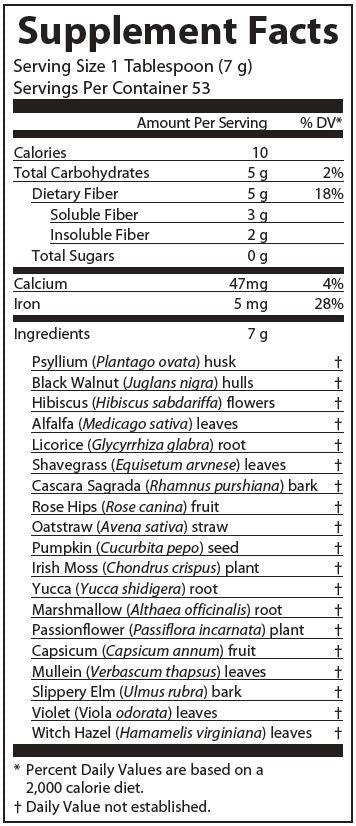 Herbal Fiberblend ® - 13 oz/375 g unflavored powder