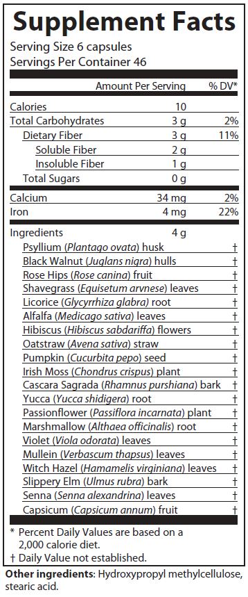 Herbal Fiberblend ® — 280 vegan capsules