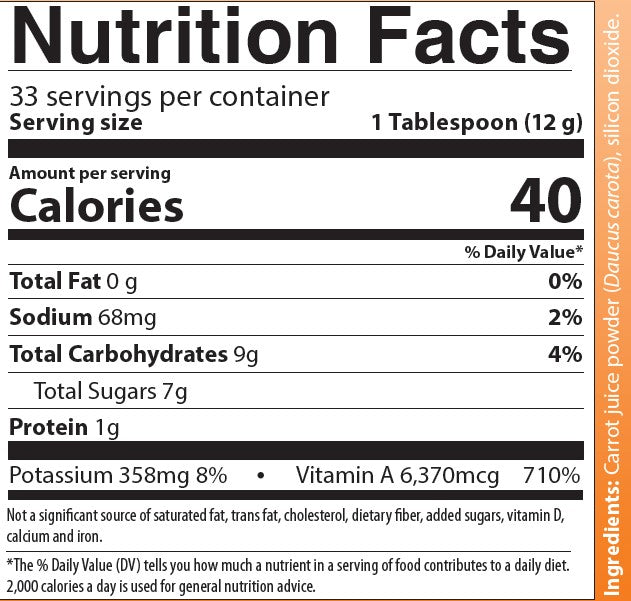 Just Carrots ® — 14.1 oz/400 g powder