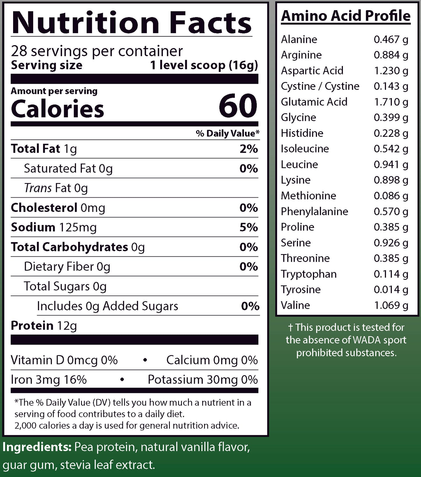 ProPeas ® — 16 oz/456g powder