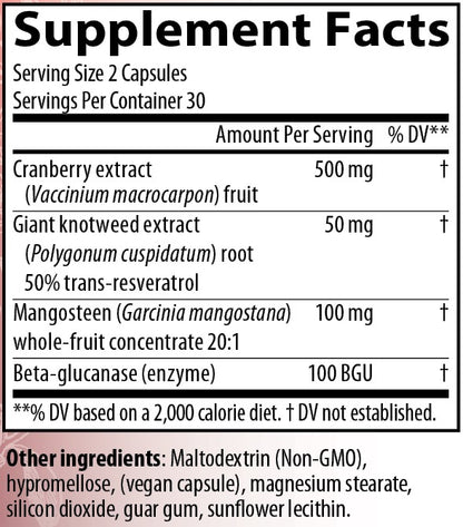 CranVerry + — 60 vegan capsules