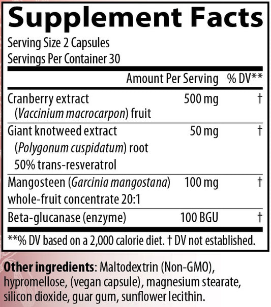 CranVerry + — 60 vegan capsules